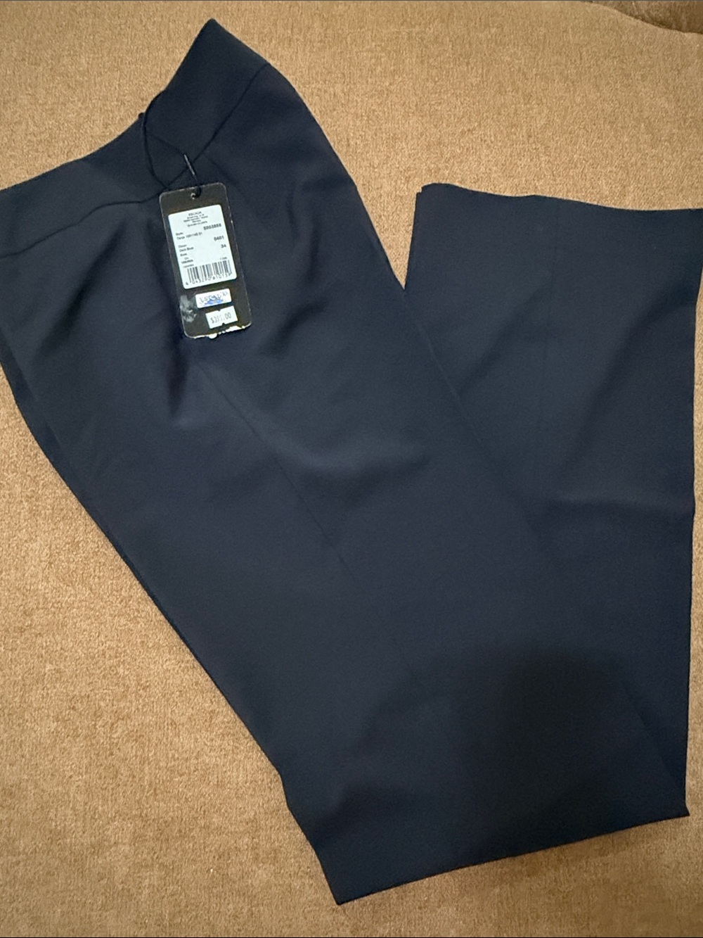 Escada Navy Blue straight  Light weight wool Trousers